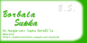borbala supka business card